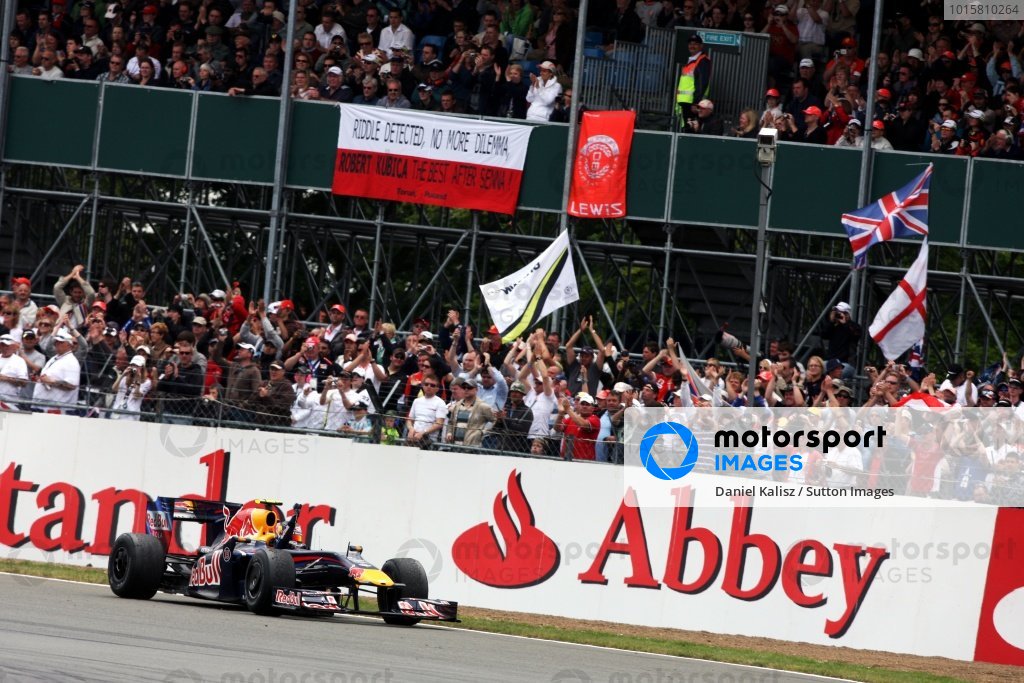 Kubica i Senna - słynna flaga, Silverstone 2009 (Vettel)